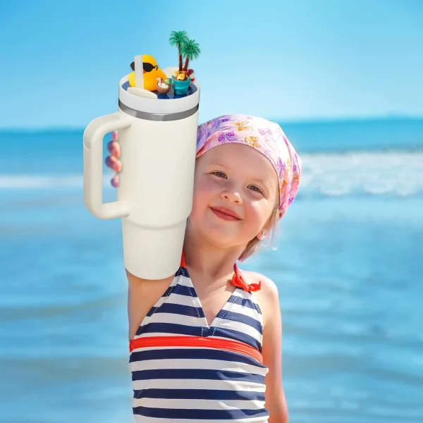 Stanley Cup Accessories: DIY Miniature Landscape, Ice Cup Lid, Beach Cool Duck – Stanley Fans Gift Stanley Cup Accessories: DIY Miniature Landscape, Ice Cup Lid, Beach Cool Duck - Stanley Fans Gift