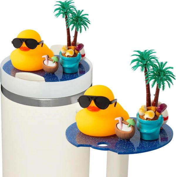 Stanley Cup Accessories: DIY Miniature Landscape, Ice Cup Lid, Beach Cool Duck – Stanley Fans Gift Stanley Cup Accessories: DIY Miniature Landscape, Ice Cup Lid, Beach Cool Duck - Stanley Fans Gift