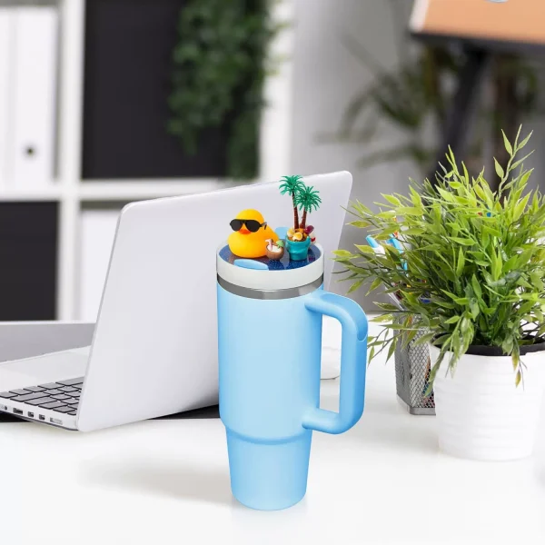 Stanley Cup Accessories: DIY Miniature Landscape, Ice Cup Lid, Beach Cool Duck – Stanley Fans Gift Stanley Cup Accessories: DIY Miniature Landscape, Ice Cup Lid, Beach Cool Duck - Stanley Fans Gift