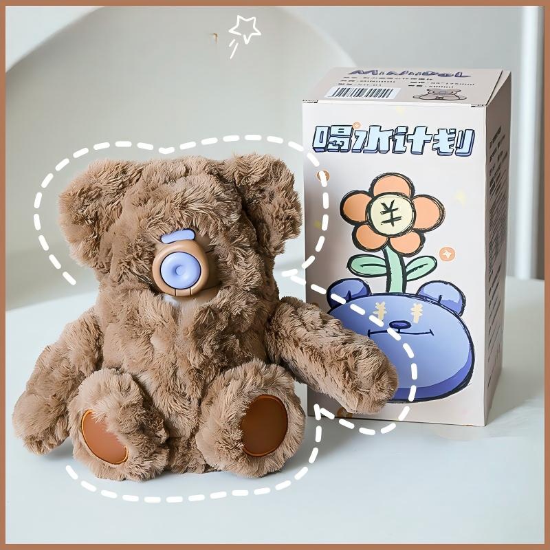 Stuffed Animal Cover Thermos Cup with Plush Toy Sleeve 450ml 316 Stainless Steel Insulated Water Bottle with Adjustable Strap - 图片 3