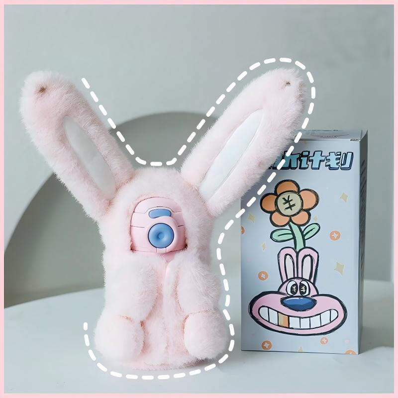 Stuffed Animal Cover Thermos Cup with Plush Toy Sleeve 450ml 316 Stainless Steel Insulated Water Bottle with Adjustable Strap - 图片 5