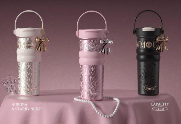 详情_08 Luxury-Style Thermos Bottle Goddess Insulated Coffee Cup 710ML, Portable Hand-Held Ceramic Linner Tumbler Car-Friendly Ice-Retaining Travel Mug
